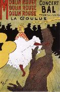 La Goulue,Dance at the Moulin Rouge Henri de toulouse-lautrec